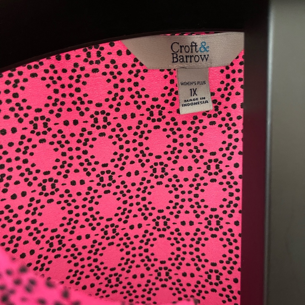 NWT Croft & Barrow Pink Blouse - Picture 4 of 6